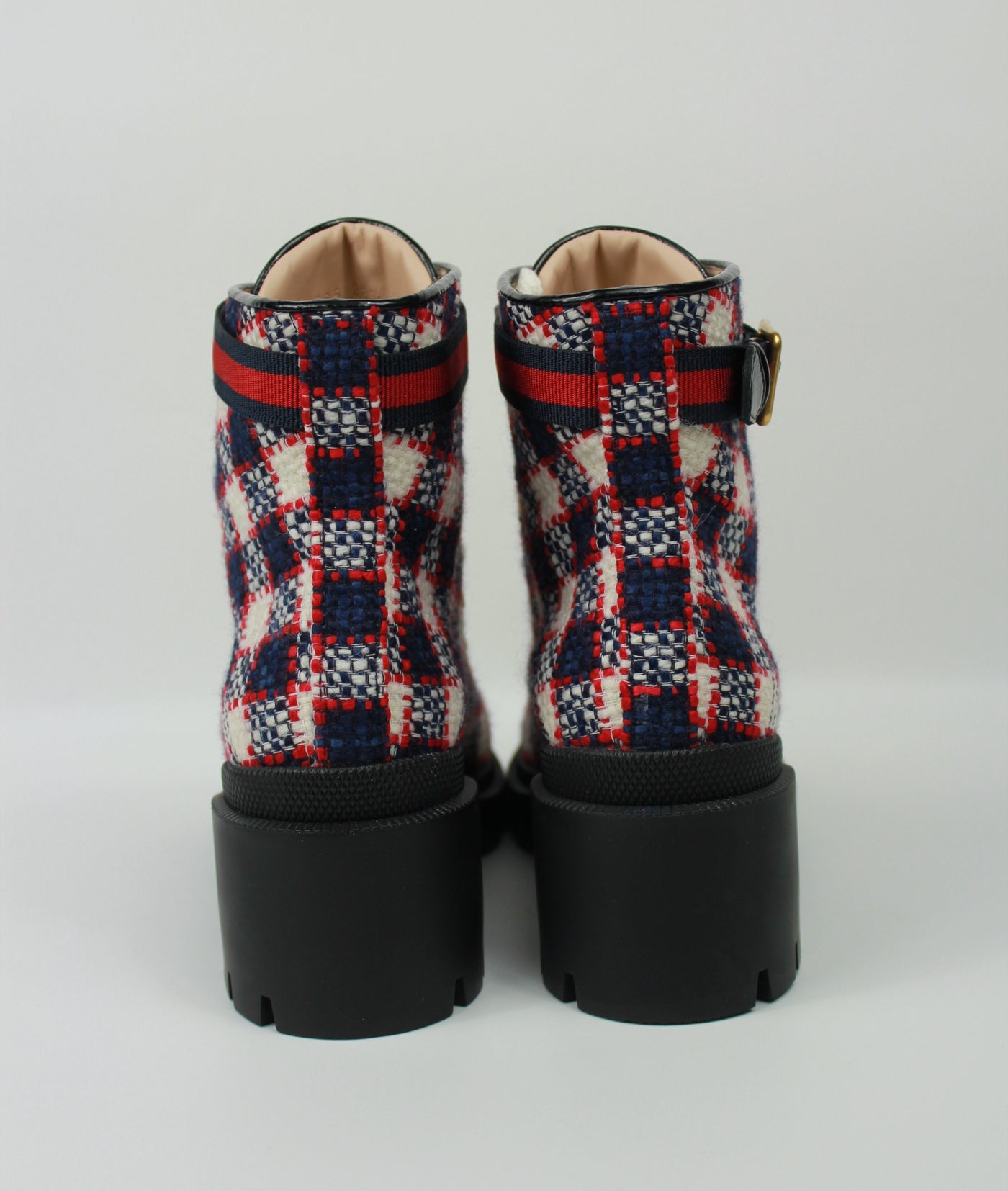 GUCCI tweed ankle boots size 38.5 never worn