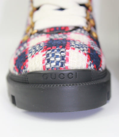 GUCCI tweed ankle boots size 38.5 never worn