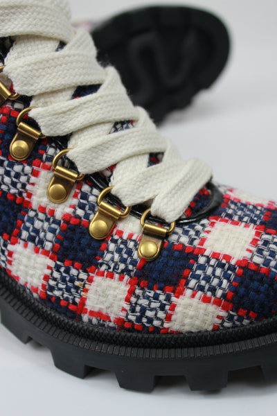 GUCCI tweed ankle boots size 38.5 never worn