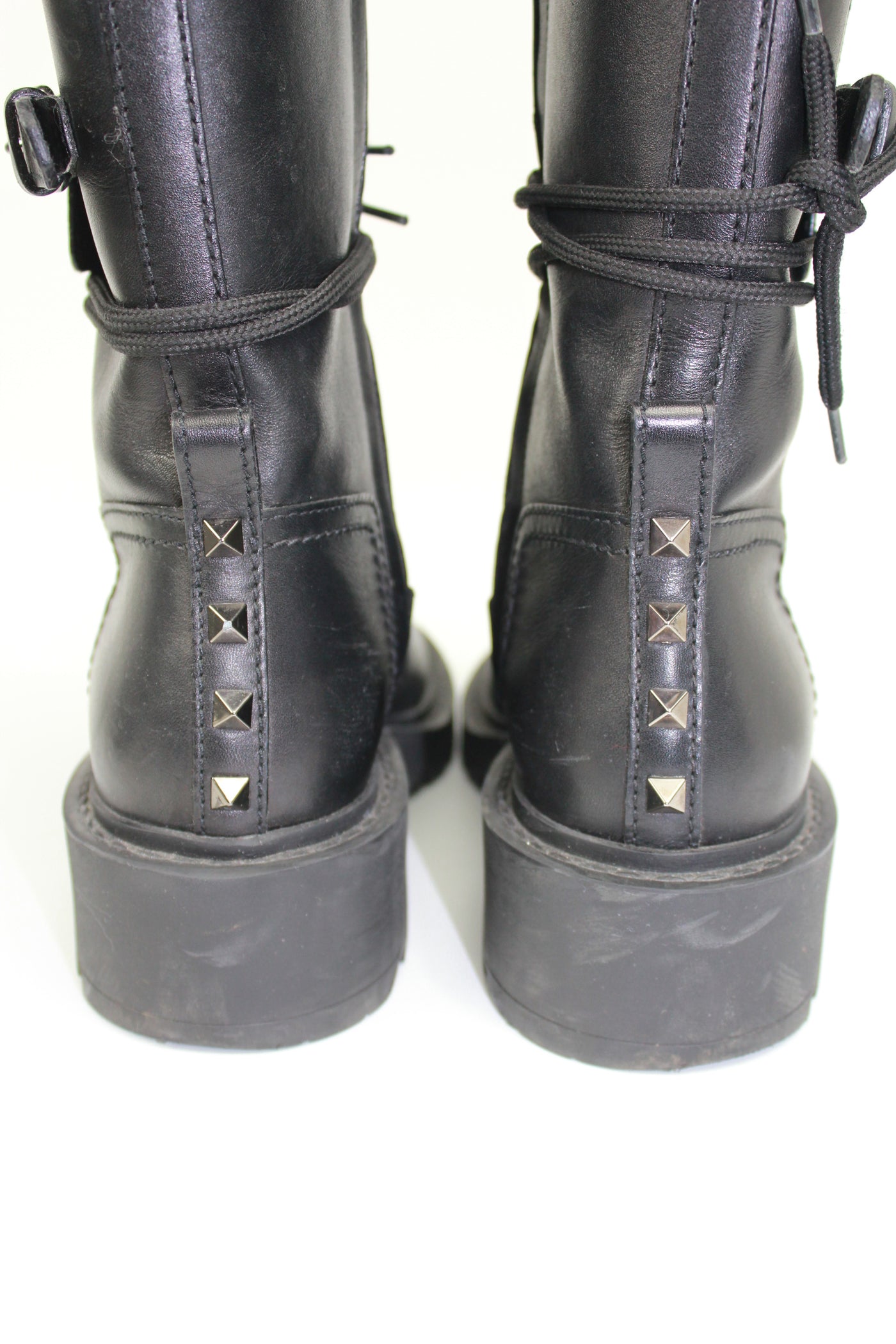 VALENTINO rockstud combat boots size 39