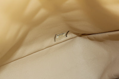 CHANEL Jumbo Single Flap Beige Clair Lambskin Leather Silver Hardware with box