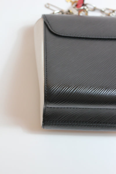 LOUIS VUITTON Twist MM Love Lock Charm Limited Edition Epi leather Black White Red - Full set ( Box, dust bag, receipt)