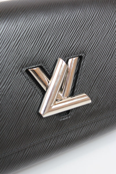 LOUIS VUITTON Twist MM Love Lock Charm Limited Edition Epi leather Black White Red - Full set ( Box, dust bag, receipt)