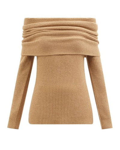 ALTUZARRA Camel ribbed sweater size M RRP £755