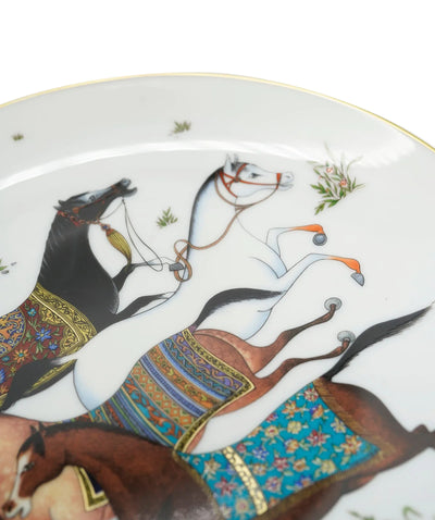 HERMES Set of Dessert plate “Cheval d’Orient” brand new with box