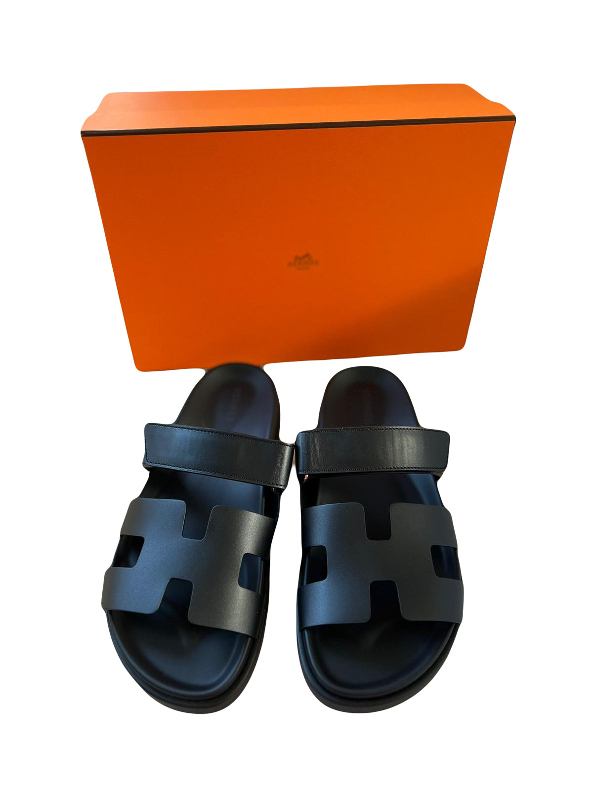 HERMES Chypre Calf leather sandals size 39 *Store Fresh*
