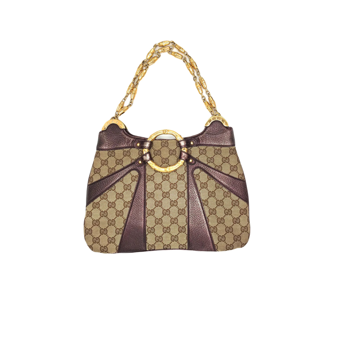 GUCCI by Tom Ford vintage Guccissima Jewelled Bamboo bag