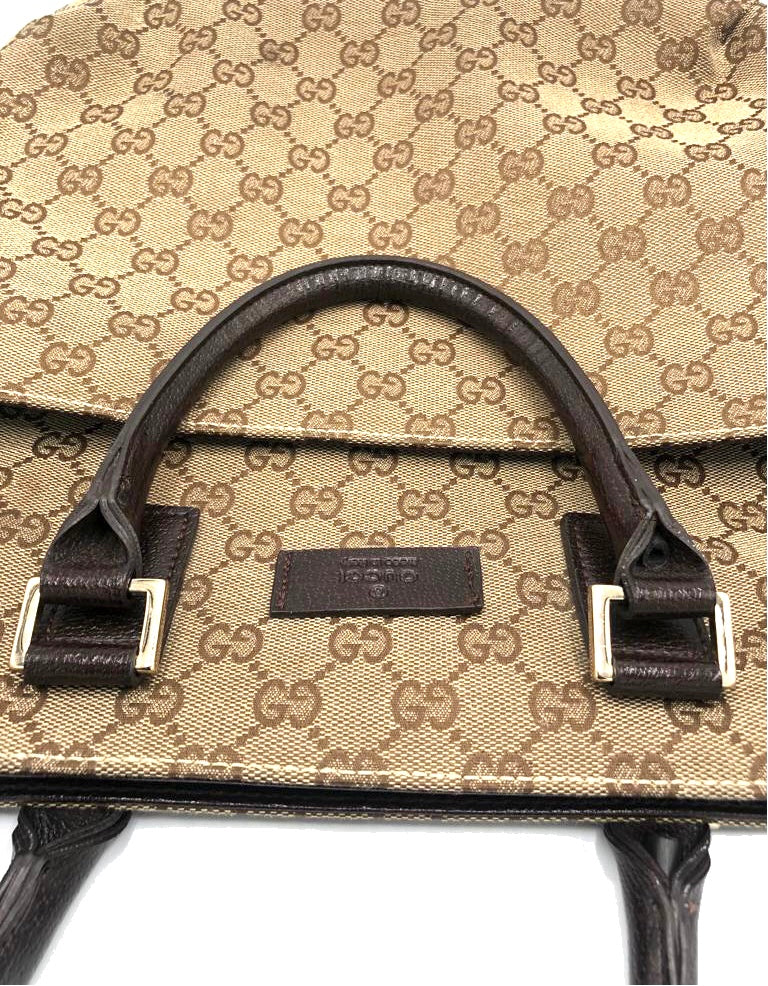 GUCCI GG Canvas tote vintage handbag
