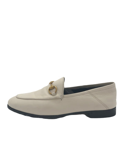 GUCCI Brixton white leather loafers size 36 RRP: £655