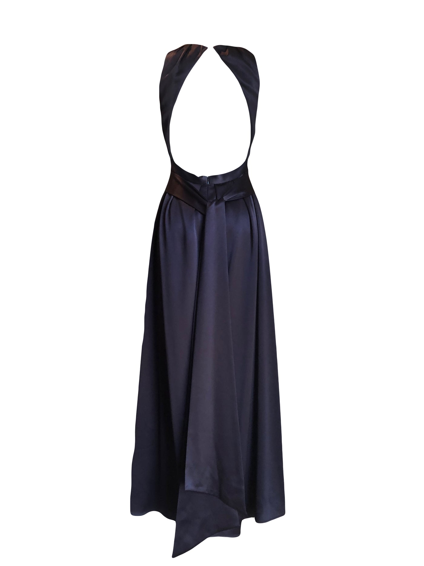 CELINE Midnight Blue Gown With Open Back