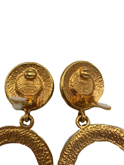 CHANEL Vintage 1980’s Gold Hoop earrings