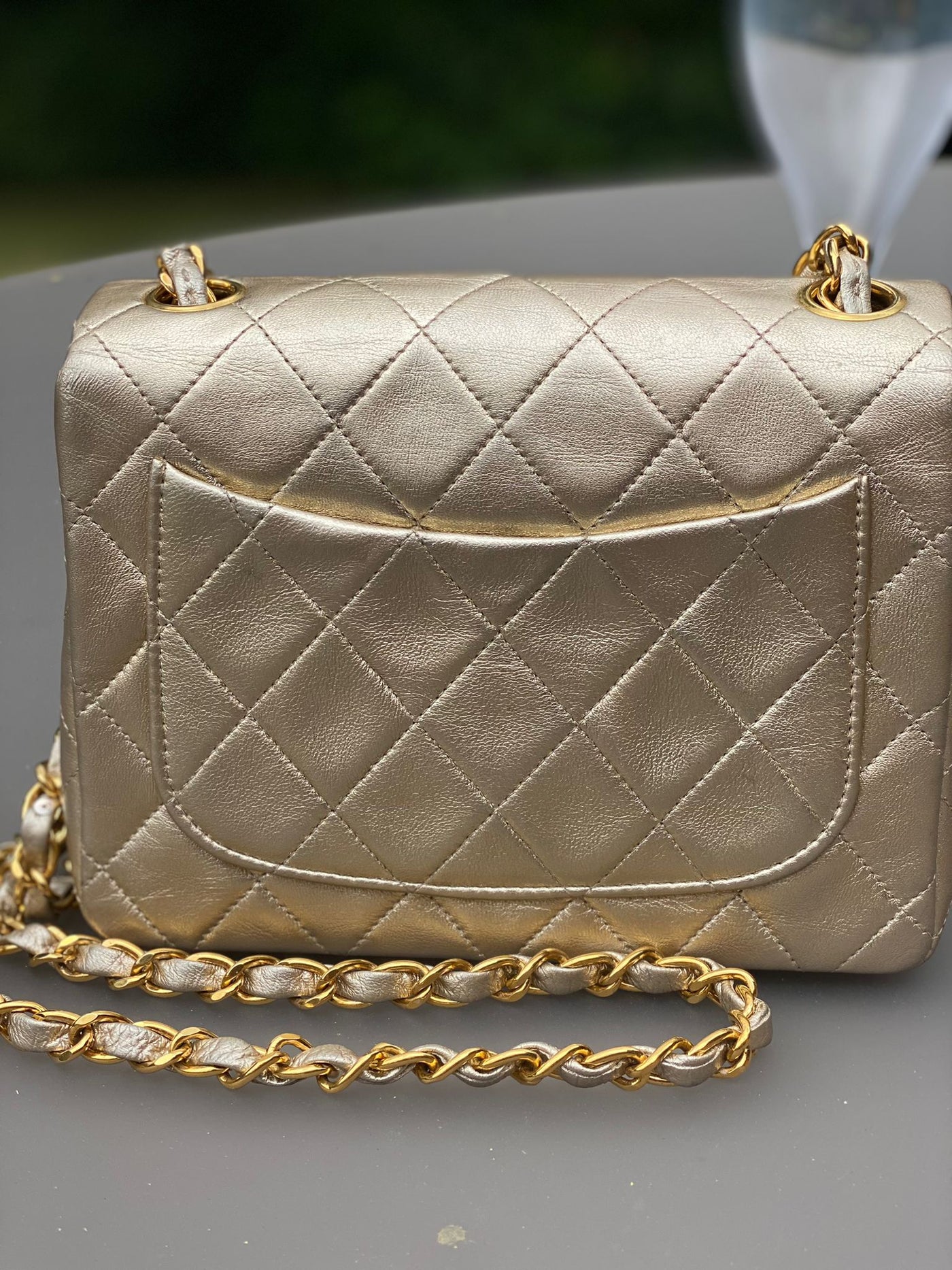 CHANEL Ultra-Rare Vintage Gold Mini Square Lambskin Handbag *Exclusive DM to buy via instagram*