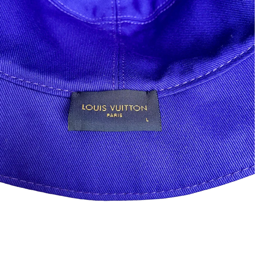 LOUIS VUITTON LV MONOGRAM BLUE DENIM BUCKET HAT