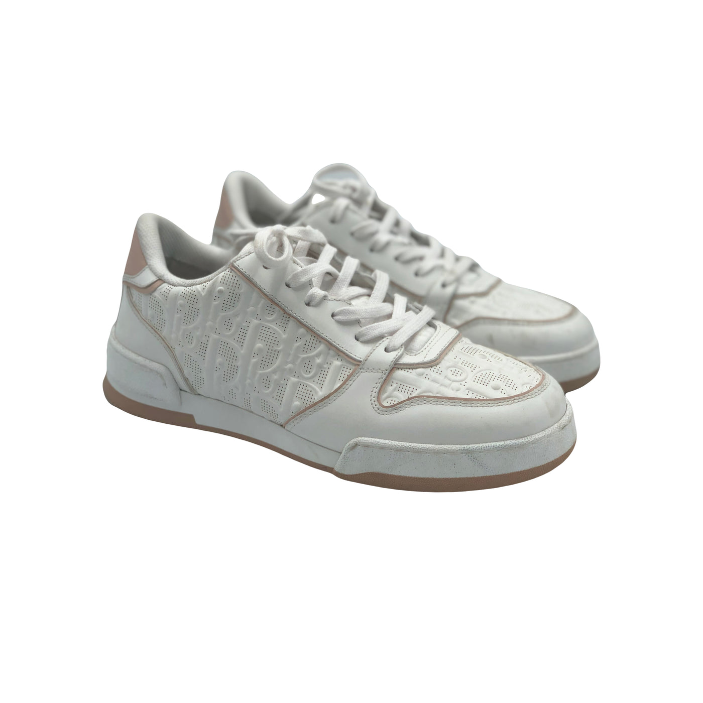 CHRISTIAN DIOR One Sneaker nude and white perforated size 36 RRP: £860