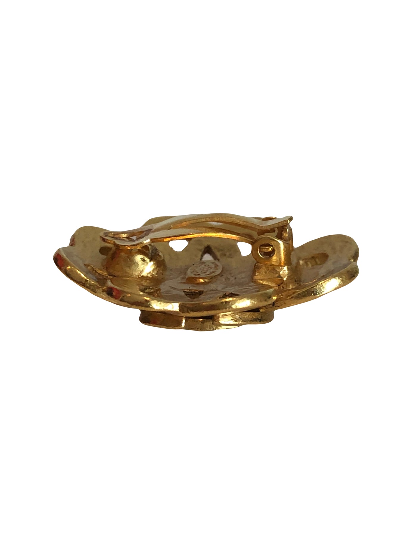 CHANEL vintage 1997 gold intertwined earrings