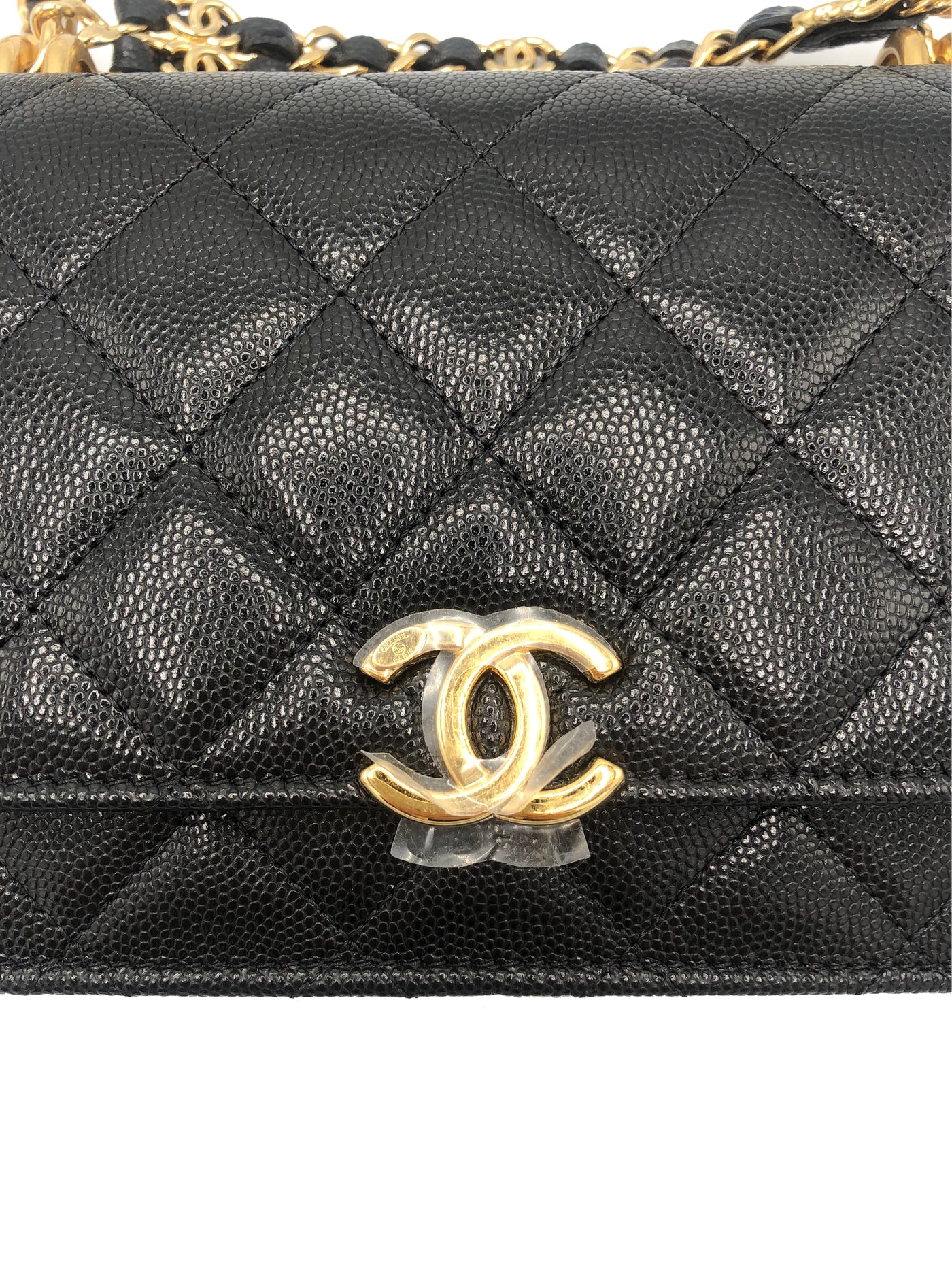 CHANEL WOC 2022 Caviar with CC chain Gold Hardware- BRAND NEW FULL SET