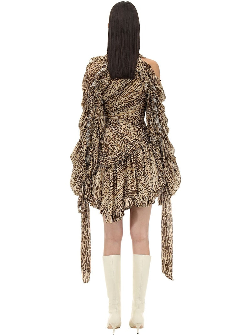 Zimmermann spy dress leopard size 0/XS RRP approx. £1600