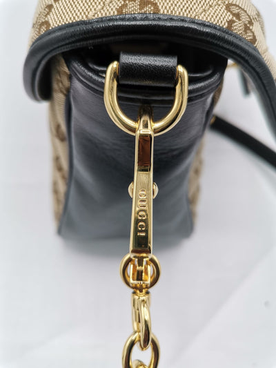 GUCCI marmont small top handle canvas