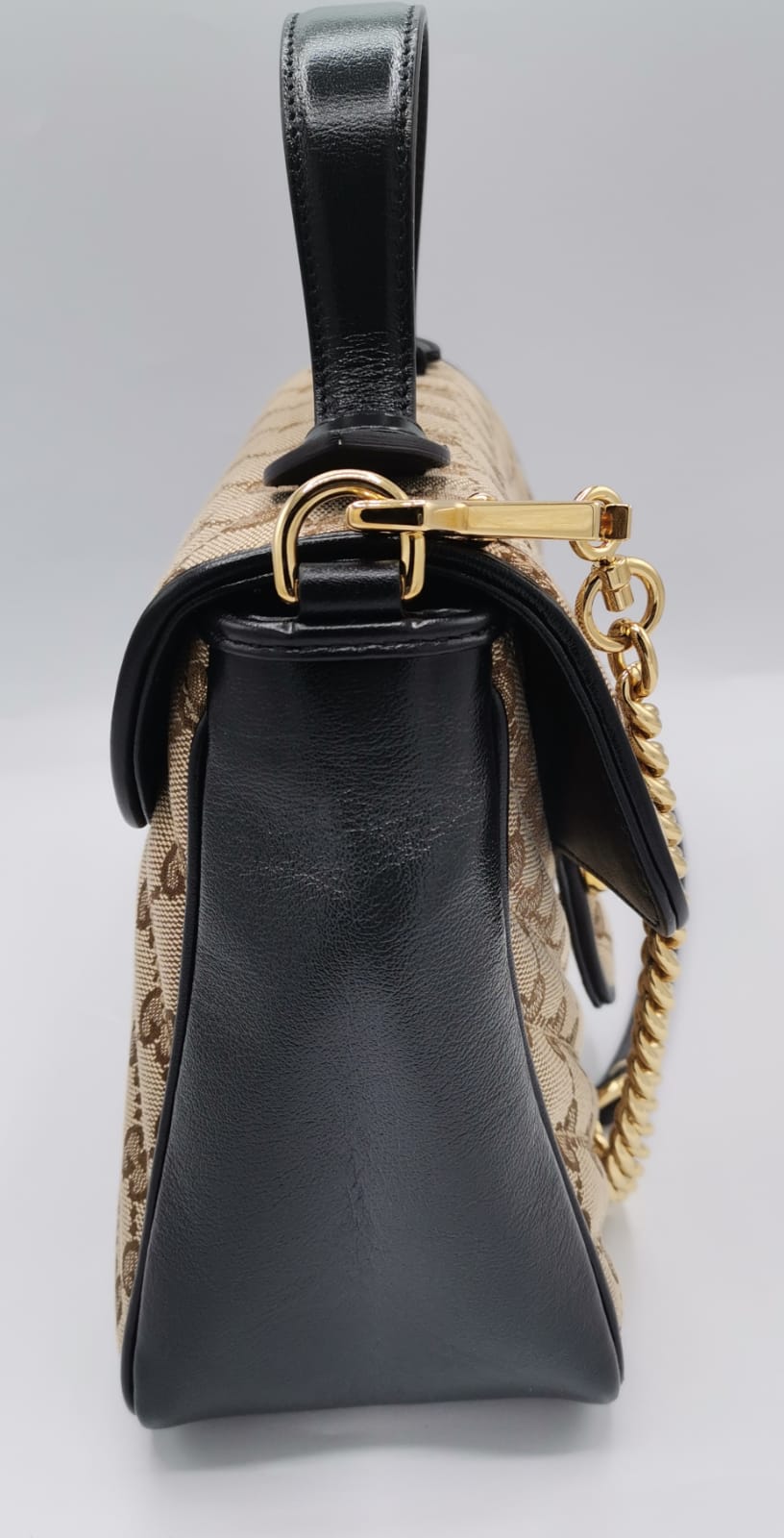 GUCCI marmont small top handle canvas