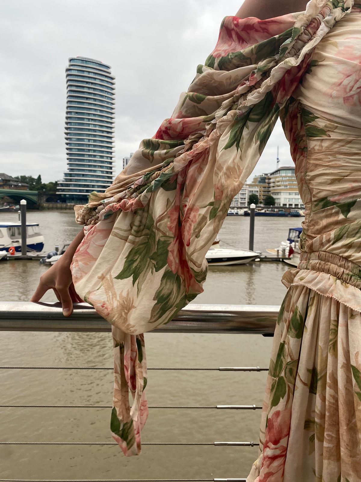 ZIMMERMANN silk stretch floral dress size XS RRP £1600