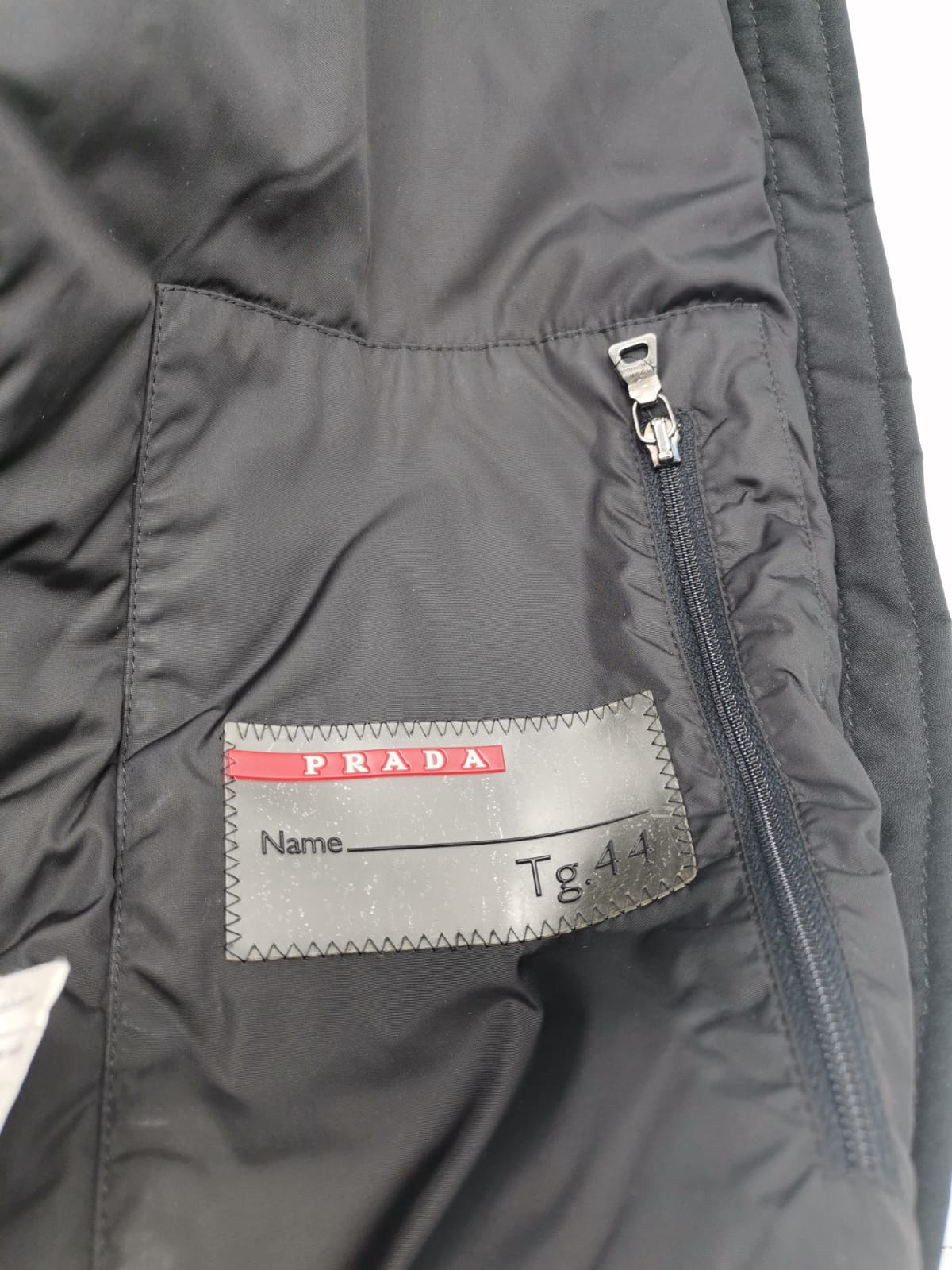 Prada black maxi puffer Gore-Tex size 12uk