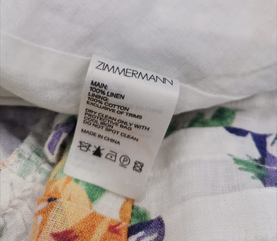 Zimmermann Alia linen dress size 1 RRP £876