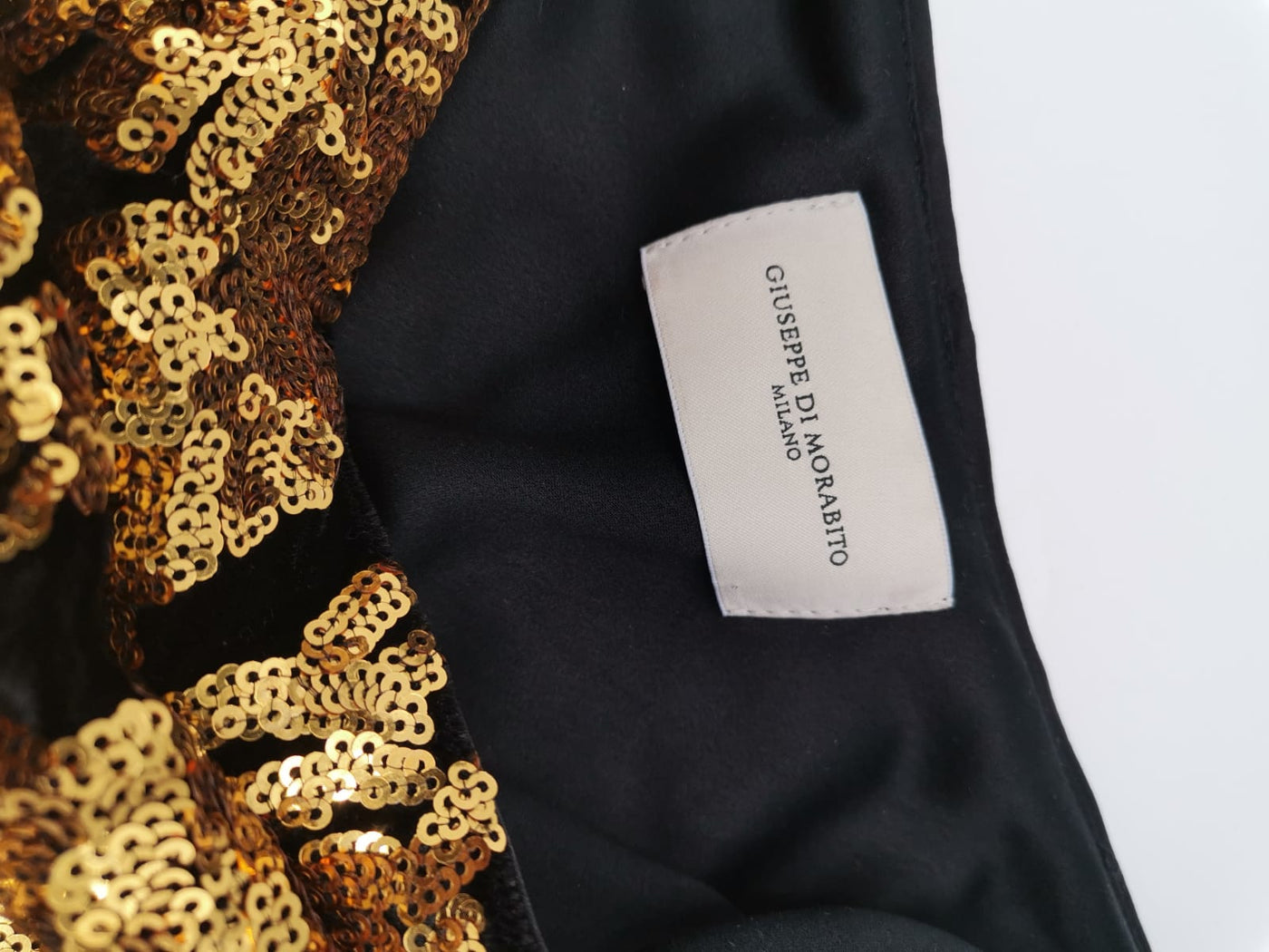 Giuseppe Di Morabito gold sequin dress size S rrp £695