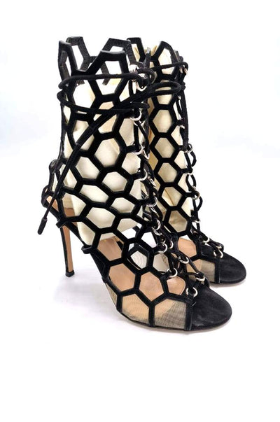 Gianvito Rossi Honeycomb heels size 36.5