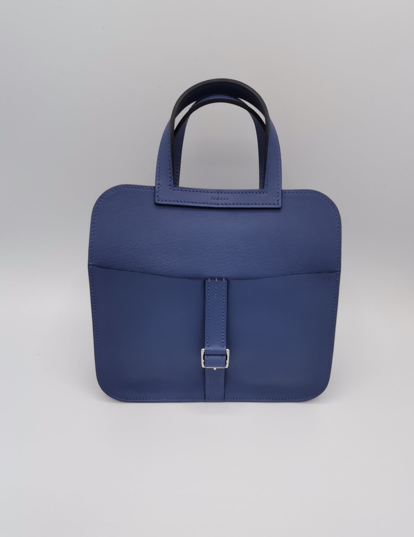 HERMES Mini Halzan blue agate swift leather RRP: £3250