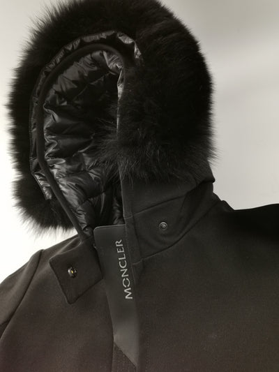 Moncler grenoble ski jacket with fur hoodie