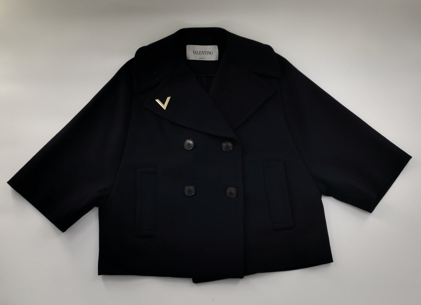 VALENTINO navy wool size 38 RRP approx £1600