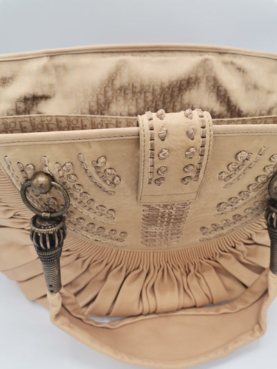 DIOR by John Galliano "le plisse" basket bag in soft lambskin