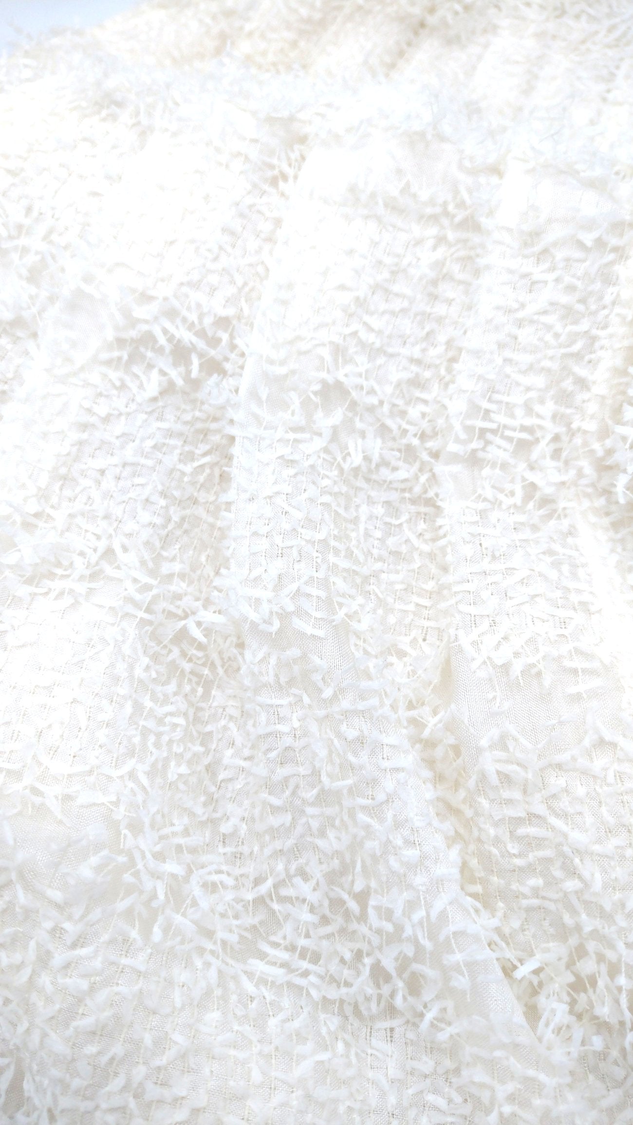 CHANEL white snow skirt size 42