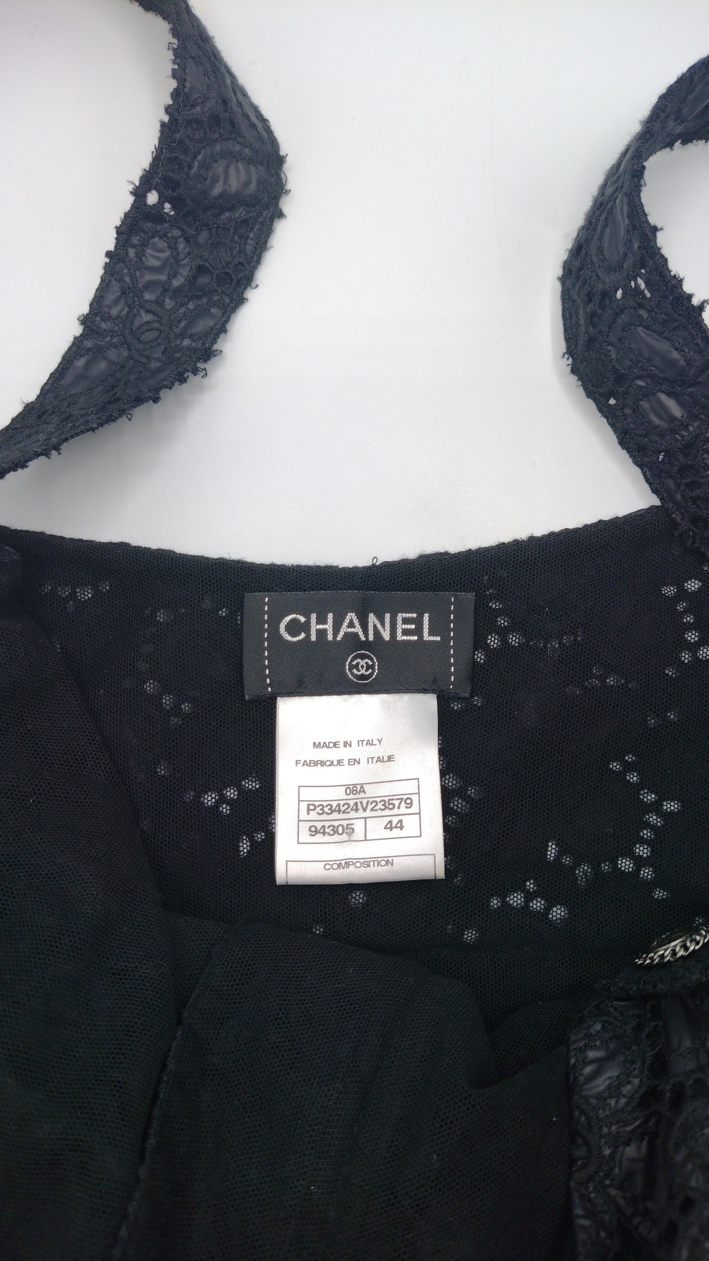 CHANEL dress cc camelia and bolero top ensemble size 44