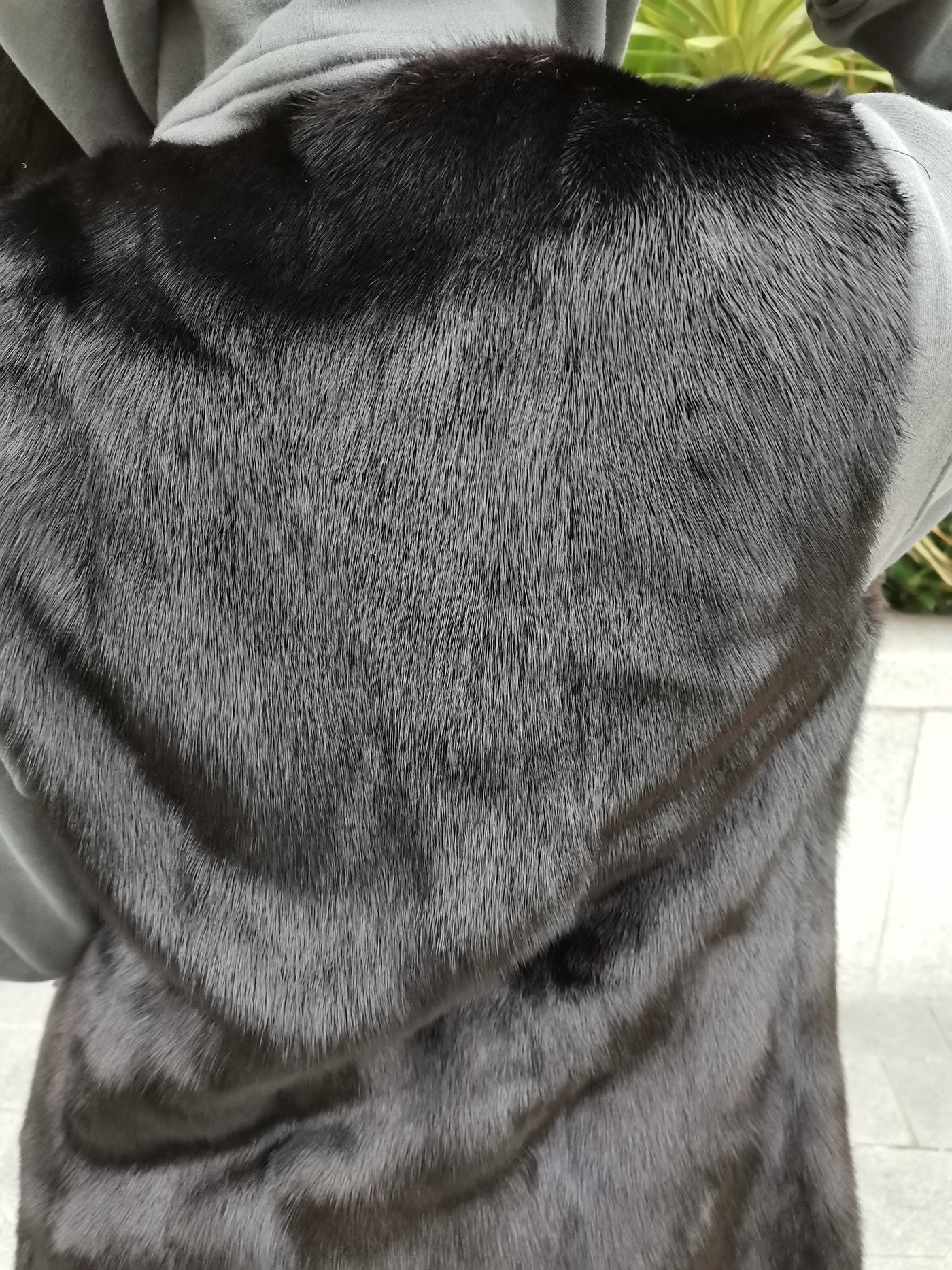 HARRODS black mink fur gilet size 34