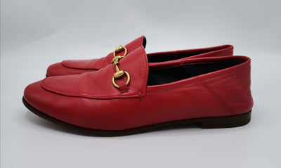 Gucci Horsebit red loafers size 38.5 with box RRP £595
