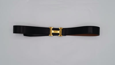 Hermes H gold belt reversible size 90 rrp: £670