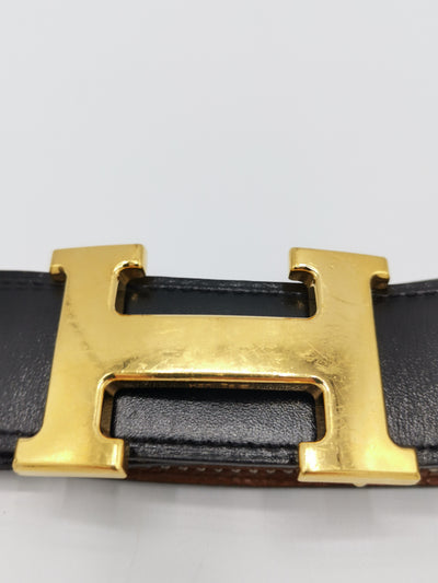 Hermes H gold belt reversible size 90 rrp: £670