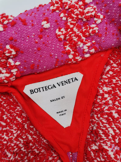 BOTTEGA VENETA Bouclé pink jacket size 10uk RRP:£1755