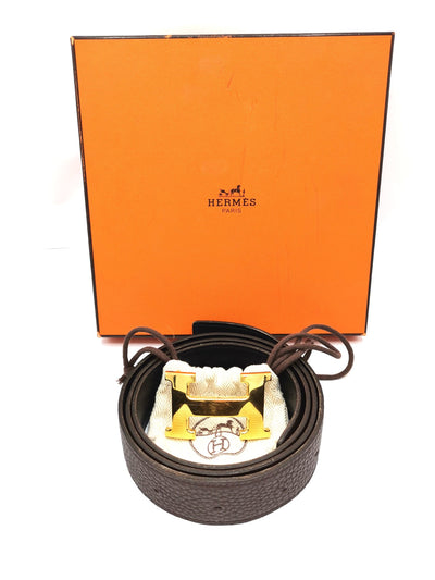 HERMES H belt buckle reversible with box RRP £670