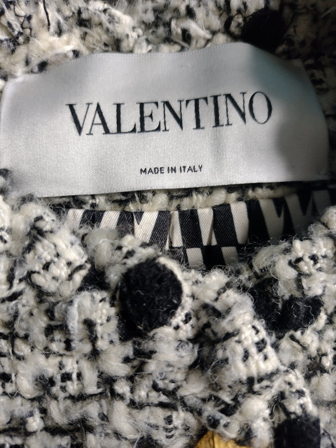 VALENTINO Spring Summer 2021 collection gold studs jacket size 38 RRP £2850