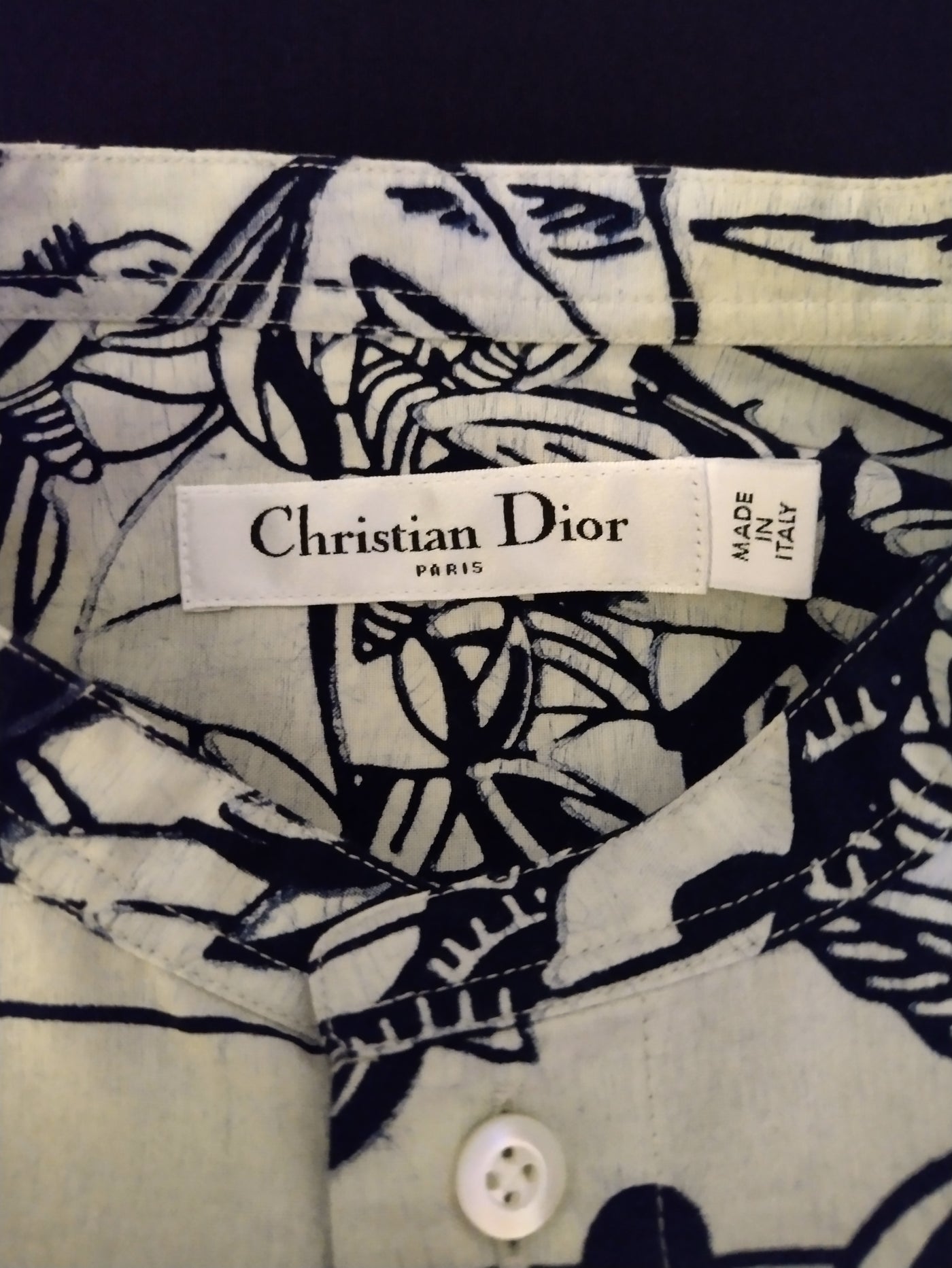 Christian DIOR Cruise 2020 print blouse size 38