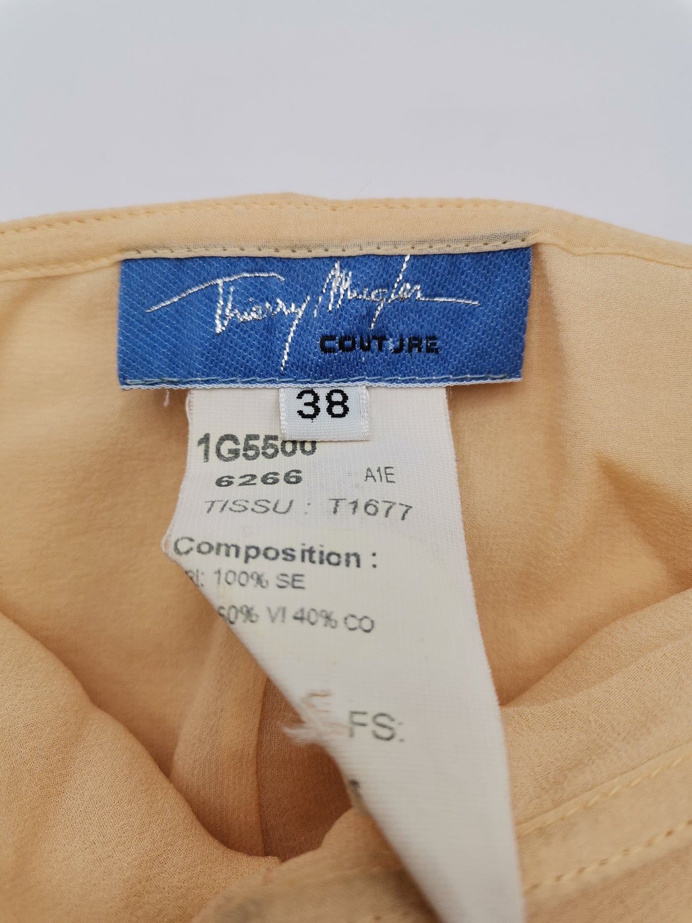 Thierry Mugler Vintage Couture Spring 2001 ensemble size 38
