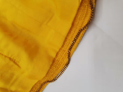 CHANEL Spring 1989 yellow jacket size 42