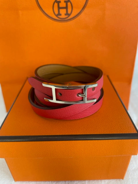 Hermes Hapi3 swift leather bracelet *never worn condition* with box RRP: £270