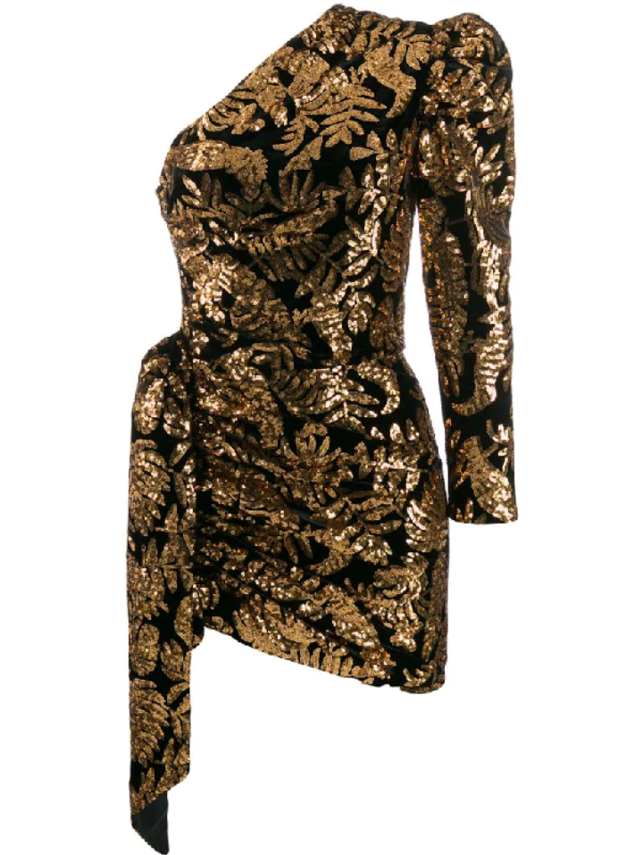 Giuseppe Di Morabito gold sequin dress size S rrp £695