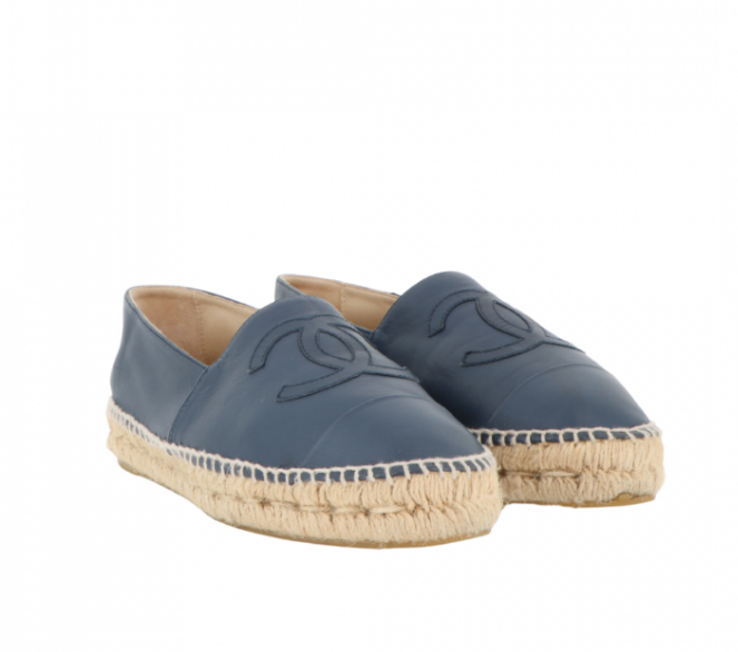 CHANEL navy espadrilles size 40 RRP £620