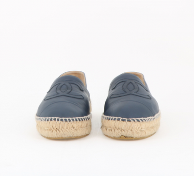 CHANEL navy espadrilles size 40 RRP £620