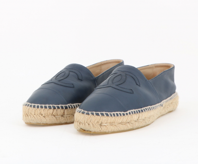 CHANEL navy espadrilles size 40 RRP £620