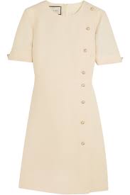 Gucci beige pearls buttons dress brand new with tag